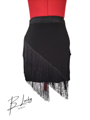 Angle fringe skirt